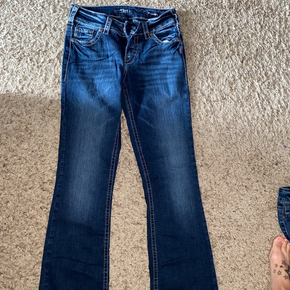 Silver Suki Mid Boot Jeans 27/33